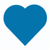 a blue heart